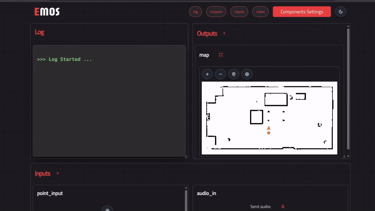 Updating component settings through UI Example GIF