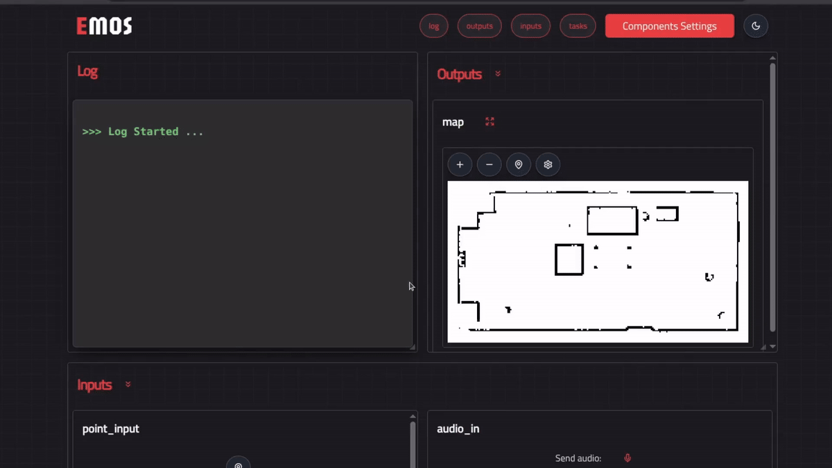 Updating component settings through UI Example GIF